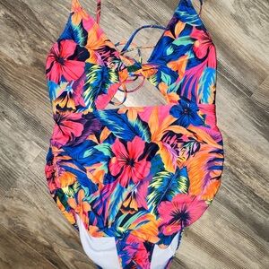Tropical Floral One-piece Swimsuit